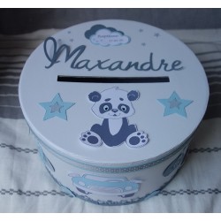 Urne panda, voiture et étoiles