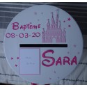 Urne ronde thème Princesse avec photo