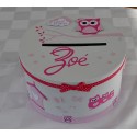 Urne ronde thème Hibou