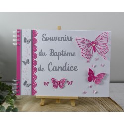 Livre d'or papillon version très colorée