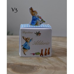 Boite à dragées lapin