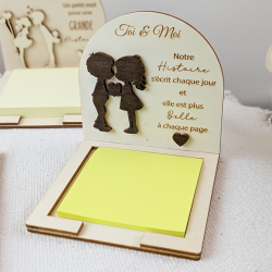 Support post it "Toi & Moi"