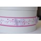 Urne ronde pour baptême Papillon