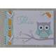 Livre d'or baptême thème Hibou