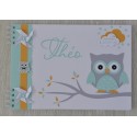 Livre d'or baptême thème Hibou